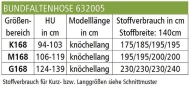 deutsch zwischenmass sewing pattern nähen 632005 Bundfaltenhose Gr. M168