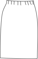 Schnittmuster zwischenmass 640005 Schlupfrock schmal Gr. M168 44-50 (Bu 100-116)