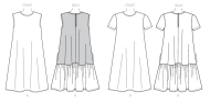 sewing pattern Vogue 9237 Sommerkleid Gr. Y XS-M 6-14 (32-40) oder ZZ L-XXL16-24 (42-50)