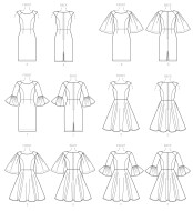 sewing pattern Vogue 9239 Sommerkleid Gr. E5 14-22 (40-48)
