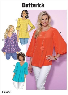 butterick-schnittmuster-naehen-6456-damenshirt-gr-a5-6-14-(32-40)