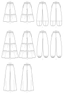 sewing pattern von McCalls 7576 Hose Gr. Y XS-M 6-14 (32-40) oder ZZ L-XXL16-24 (42-50)