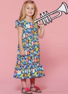 Schnittmuster McCalls 7558 Mädchenkleid Gr. CCE 3-6 (de 104-122)
