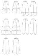 sewing pattern von McCalls 7576 Hose Gr. Y XS-S-M (32-34/36-38/40)