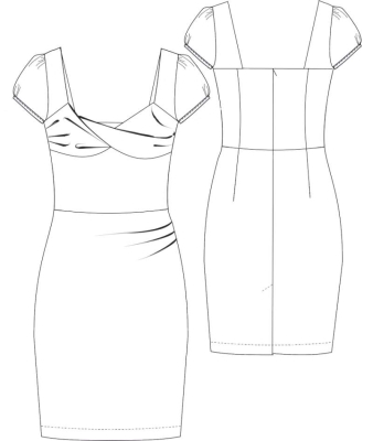 sewing pattern Berlin Damenkleid Mona Gr. 34-50