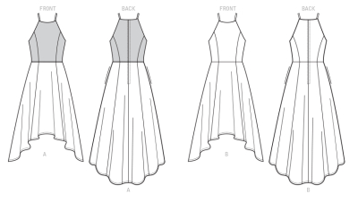 sewing pattern Vogue 9252 Kleid Gr. 32-48