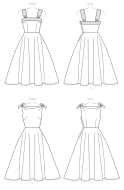 mccalls sewing pattern nähen 7599 Damenkleid Gr. A5 6-14 (32-40)