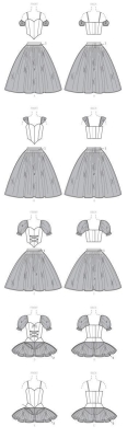 mccalls sewing pattern nähen 7615 Ballettkostüm Gr. A5 6-14 (32-40)
