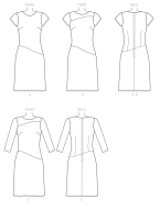 sewing pattern aus Papier Butterick 6480 Damenkleider Gr. A5 6-14 (32-40) oder E5 14-22 (40-48)