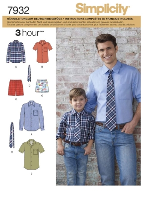 simplicity-schnittmuster-naehen-7932/8180-jungenhemd,-herrenhemden-gr-a-jungen-s-l-herren-s-xl