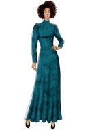 wird aussortiert: Schnittmuster Vogue 9264 langärmeliges Winterkleid Gr. 32-48