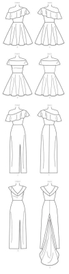 sewing pattern aus Papier McCalls 7683 Damenkleid Gr. A5 6-14 (de 32-40)
