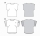 Schnittmuster Burda 6445 Damenshirt Plussize mit angeschnittenen Ärmeln Gr. 46-60