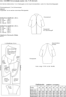 Schnittmuster Damenjacke pattern company 04888 legere Kimonojacke Gr. 34-48