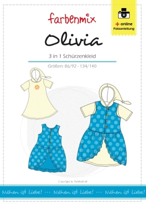 sewing pattern farbenmix Schürzenkleid Olivia