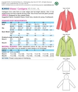 Schnittmuster aus Papier KwikSew 3693 Jacke Gr. XS-XL 30-48