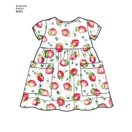 ideas-sewing-pattern-simplicity-7967/8304-babykleidchen-leggins-latz-gr-43-87cm-3-11kg