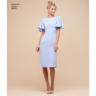 simplicity sewing pattern nähen 7962 Damenkleid Gr. R5 40-48