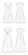 sewing pattern Vogue 9292 Damenkleid Gr. 32-48