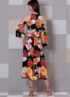 Schnittmuster Vogue 9296 Abendkleid cold shoulder Gr. 32-48