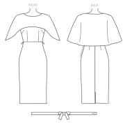 Schnittmuster Vogue 1579 Designerkleid Badgley Mischka Gr. 32-48