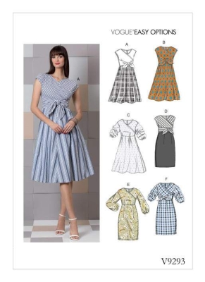 sewing pattern Vogue 9293 Damenkleid Gr. 32-48