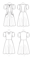 sewing pattern Vogue 9294 Kleid Gr. A5 6-14 (de 32-40)
