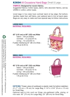 Schnittmuster aus Papier KwikSew 3684 Tasche, Shopper