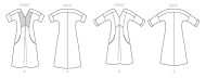 butterick sewing pattern nähen 6567 Damenkleid Gr. E5 14-22 (de 40-48)