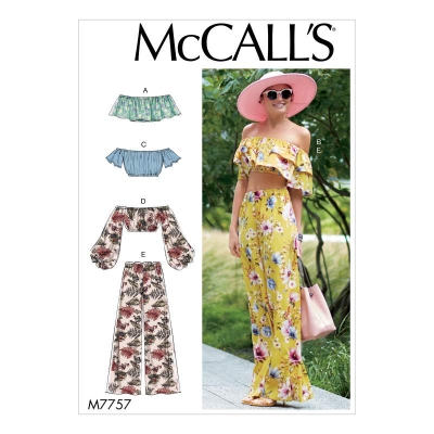 mccalls-schnittmuster-naehen-7757-bauchfreie-carmenbluse-sommerkombi-gr-32-50
