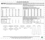 Schnittmuster McCalls 7757 Bauchfreie Carmenbluse, Sommerkombi Gr. 32-50