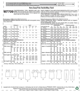 Schnittmuster McCalls 7709 Mädchentunika, Kleidchen, Leggins Gr. 104-152