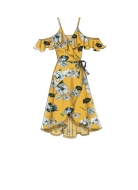Schnittmuster McCalls 7745 sommerliches Wickelkleid Gr. A5 6-14 (de 32-40)