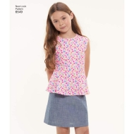 sewing pattern NewLook 6549 Teenager, Mädchenkombi A...