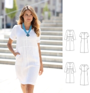 Schnittmuster pattern company 02900 Damenkleid, Leinenkleid Gr. 34-48