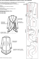 Schnittmuster pattern company 05418 Damenmantel, Walkmantel mit Volants Gr. 34-48