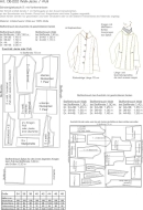 Schnittmuster Walkjacke pattern company 06222, moderner Walkpullover mit großem Kragen