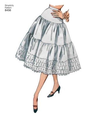 Schnittmuster Simplicity G7013/8456 Vintage Petticoat 1950 Gr. 30-48