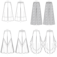 Schnittmuster McCalls 7786 weite Damenhosen, Flatterhosen Gr. 32-48