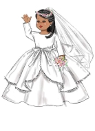 Schnittmuster Butterick 6606 Retro Puppenkleiderung 46cm