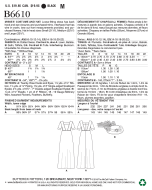 Schnittmuster Butterick 6610 bodenlanges, historisches Damenkleid mit Hut Gr. 32-48