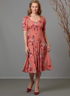 butterick sewing pattern nähen 6586 Damenkleid Gr. E5 14-22 (DE 40-48)