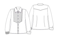 Schnittmuster Berlin edles Herrenhemd Paul mit Plastroneinsatz Gr. 44-58