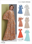 sewing pattern Vogue 9328 bodenlanges Abendkleid mit...
