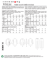 wird aussortiert: Schnittmuster Vogue 9334 Damenjacke mit Schalkragen zum Binden Gr. Y XS-M 6-14 (DE 32-40) oder ZZ L-XXL16-24 (DE 42-50)