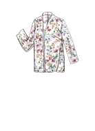 Schnittmuster Vogue 9338 verschlusslose Blusenjacke mit Ärmelvarianten Gr. A5 6-14 (DE 32-40) oder E5 14-22 (DE 40-48)