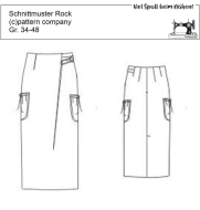 naehideen-schnittmuster-pattern-company-01-611-schmaler-damenrock