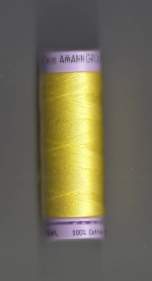 Baumwollgarn Amann Mettler 9105 Silk finish cotton 50 Farbe 3507 hellgelb 150m