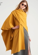 englisches Schnittmuster NewLook 6573 Herbstkombi weiter Wrap und Kleid A 8-18 (DE 34-44)