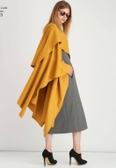 englisches Schnittmuster NewLook 6573 Herbstkombi weiter Wrap und Kleid A 8-18 (DE 34-44)